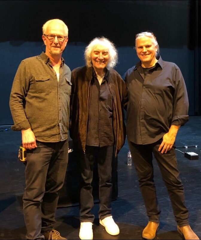 Richard Taylor of Rockhopper sound with Albert Lee and Chris